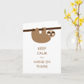 保Calm Sloth Card カード (黄色い花)
