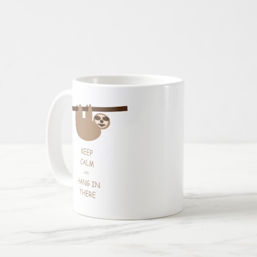 保Calm Sloth Mug コーヒーマグカップ (正面左)