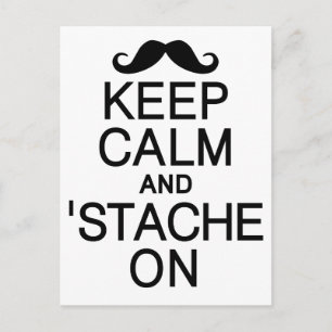 保Calm & 'Stache Onはがきカスタマイズ,  ポストカード