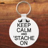 保Calm & Stache On key chain キーホルダー (正面)