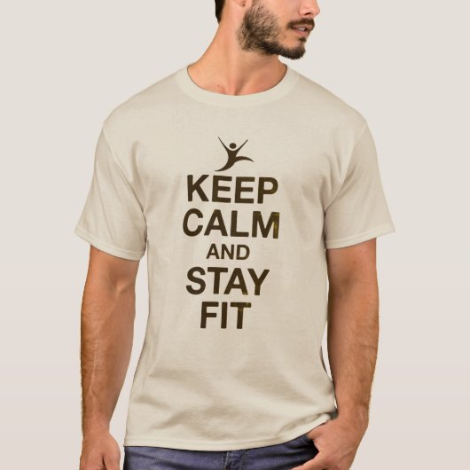 保Calm & Stay Fit -引用文 Tシャツ (正面)