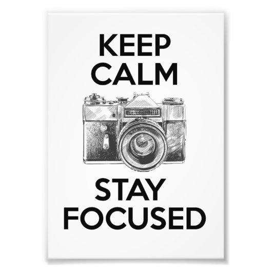保Calm Stay Focused フォトプリント (正面)