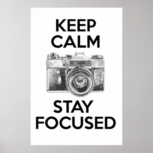 保Calm Stay Focused ポスター (正面)