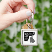 保Calm & Stay Home With Your Cat キーホルダー (手)