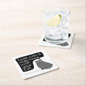 保Calm & Stay Home With Your Cat スクエアペーパーコースター (インサイチュ)