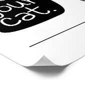 保Calm & Stay Home With Your Cat ポスター (角)