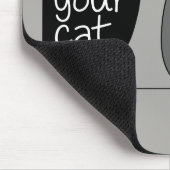 保Calm & Stay Home With Your Cat マウスパッド (コーナー)