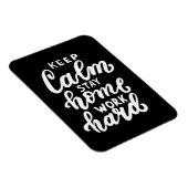 保Calm Stay Home Work懸命 マグネット (右側)