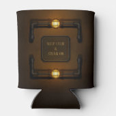 「保Calm & Steam On」マシンエージステームパンク 缶クーラー (裏面)