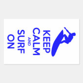 保Calm & Surf On 長方形シール (正面)
