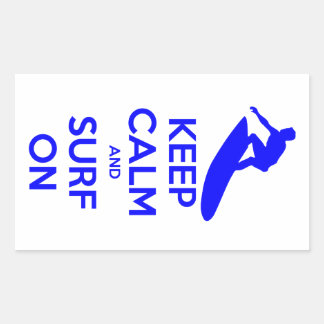 保Calm & Surf On 長方形シール
