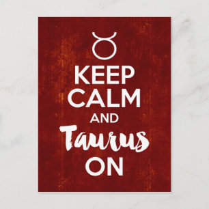 保Calm Taurus On誕生日占星術 ポストカード