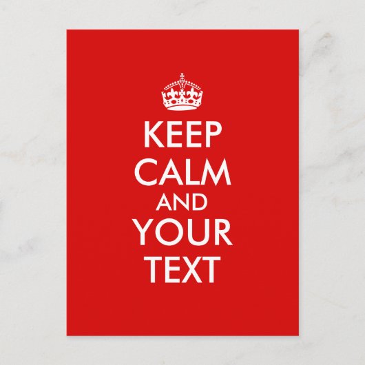 保Calm  Text Add カスタムテンプレート ポストカード (正面)