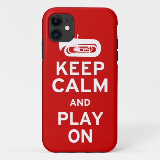 保Calm Tuba Case-Mate iPhoneケース (裏面)