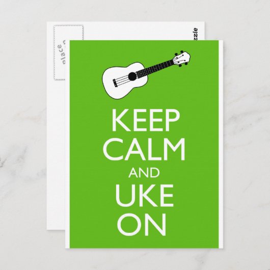 保Calm Uke On (Shamrock) ポストカード (正面/裏面)