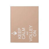 保Calm & Volleyオンメモカスタム帳 ノートパッド (回転)