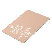 保Calm & Volleyオンメモカスタム帳 ノートパッド (アングル)