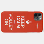 保Calm & Volleyオンモノグラムカスタム&カラー Case-Mate iPhoneケース (裏面(横))