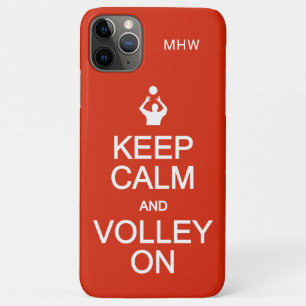 保Calm & Volleyオンモノグラムカスタム&カラー iPhone 11 Pro Maxケース