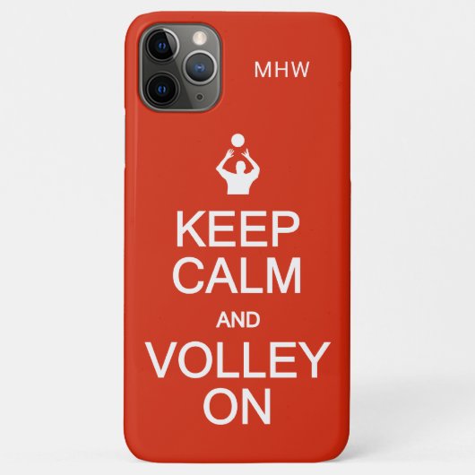 保Calm & Volleyオンモノグラムカスタム&カラー Case-Mate iPhoneケース (裏面)
