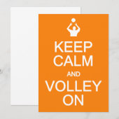 保Calm & Volley招待に応じてカスタマイズ、 招待状 (正面/裏面)