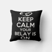 保Calm Your Belay Is On Cuteおもしろいロック登山 クッション (裏面)