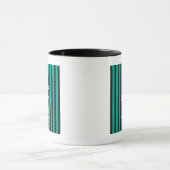 保Calm Your Text onターコイズストライプ Decor マグカップ (中央)