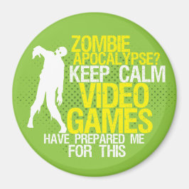 保Calm Zombie Apocalypseゲームおもしろいマグネット マグネット