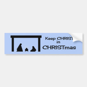 保CHRISTmasバンパーステッカー バンパーステッカー