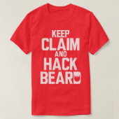 保Claimとhack Beard Tシャツ (デザイン正面)