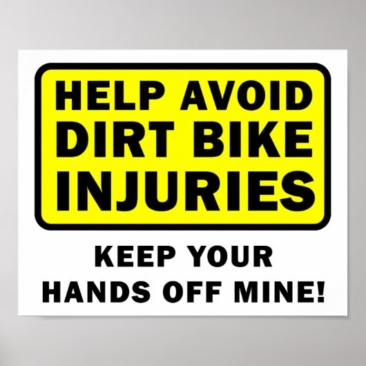 保Dirtbikeのポスターを手でおもしろい離す ポスター (正面)
