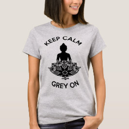 #保DYEfree2BMEのCalm -グレー Tシャツ