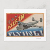 保Em/飛んでいる PB2Y-2 ポストカード (正面)