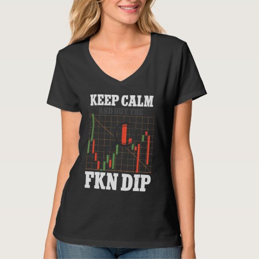 保Fkn Dipクリプトトレーダー Tシャツ (正面)