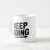 保Going – コーヒやる気を起こさせるーマグ コーヒーマグカップ (正面左)