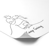 保Going – ポスターやる気を起こさせる ポスター (角)