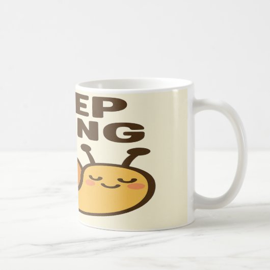 保Going Snail – 可愛いやる気を起こさせるデザイン コーヒーマグカップ (右)