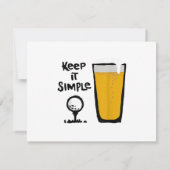 保Itシンプルおもしろいゴルフビール 出欠カード (裏面)