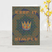 保Itシンプルデザイン：クラリティ王室のパターン カード (黄色い花)