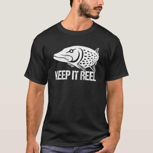保Itリール魚釣りフッククラシック魚釣りフィ Tシャツ (正面)