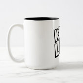 保It法式コーヒーカップノベルティ飲み物用品 ツートーンマグカップ (左)