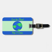 保It Green救 Planet Environment Art ラゲッジタグ (正面横)