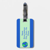 保It Green救 Planet Environment Art ラゲッジタグ (裏面縦)