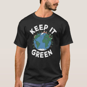 保It Green -自然&アースイラストレーション Tシャツ