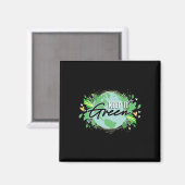 保It Green Environment Planet Earth Day マグネット (正面/裏面)