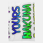 保It Yours Hakuna Matataアートプリント キッチンタオル (縦)