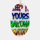 保It Yours Hakuna Matataアートプリント セラミックオーナメント (右)