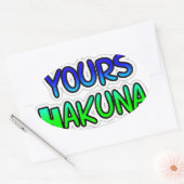 保It Yours Hakuna Matataアートプリント 楕円形シール (封筒)