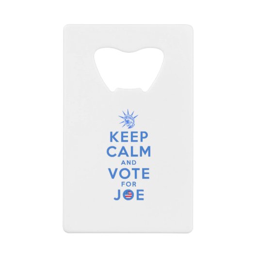 保Joeに投票 クレジットカード栓抜き (正面)