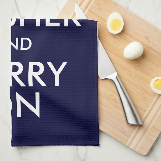 保Kosherと運On キッチンタオル (四つ折り)